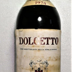 R 51, VIN ROSU DOLCETTO, LA MARCHESA, Recoltare 1974 CL 72 GR 12,5 STICLA 08987