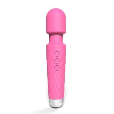 Baghete vibratoare - Loving Joy Mini Bagheta Vibratoare cu 20 Functii Roz Capat Flexibil Stimulare care Iti va Lua Mintile foto