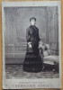 Foto pe carton, Cernauti, 1882, Marie Gaffenco, din familia de boieri Flondor, cu autograf