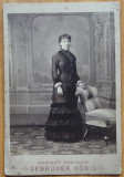 Foto pe carton , Cernauti , 1882 , Marie Gaffenco ,din familia de boieri Flondor
