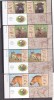 ROMANIA 2024 SPECII DISPARUTE DIN FAUNA ROMANIEI Serie 4 val.2 serii cu tabs diferit LP. 2453 MNH**, Nestampilat