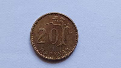 Finlanda -20 Markkaa 1953 foto
