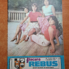 revista flacara rebus 1 noiembrie 1983