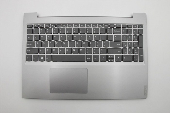 Carcasa superioara cu tastatura palmrest Laptop, Lenovo, Ideapad V155-15API Type 81V5, AM1B2000100, AP1HS000210, argintie, layout US