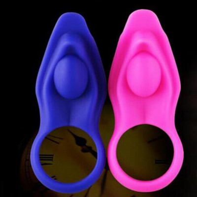 Inel Penis cu Vibratii Vibrator Cockring Erectie Masaj Tongue Feel Wireless foto