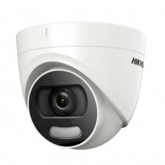 Camera supraveghere Dome Hikvision TurboHD 5.0 ColorVu DS-2CE72HFT-F, 5 MP, lumina alba 20 m, 2.8 mm