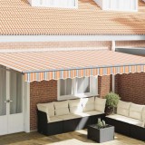 Cumpara ieftin Cortina Retractabilă Dungă Multicolor 500x300 cm țesătură