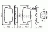 Set placute frana,frana disc HONDA CIVIC VIII Hatchback (FN, FK) (2005 - 2012) BOSCH 0 986 494 642