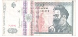ROMANIA 500 LEI DECEMBRIE 1992 FILIGRAN FATA STARE FOARTE BUNA