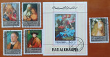 RAS AL KHAIMA--&#039;&#039;PICTURI&#039;&#039;-COLITA+5v-stampiL, Stampilat