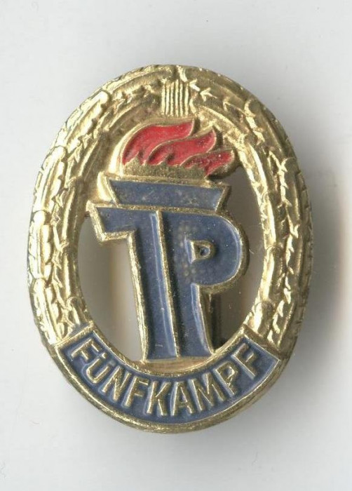 Insigna veche TINERETUL GERMAN - PIONIERI