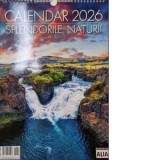 Calendar de perete 12 file. Splendorile naturii 2026