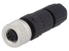 Conector M8 Mamă 4 PIN Drept Pe Cablu Mufă E 4A Filet M8