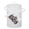 Lum&acirc;nare Decorativă, Model Cotton, Timp Ardere 15 Ore, Diametru 5 cm, &Icirc;nălțime 7.5 cm, Parafină, Alb, Oem