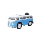 Masinuta electrica cu telecomanda Vw Transporter II , Albastru cu alb, acumulator 12V , viteza max 3 km/h