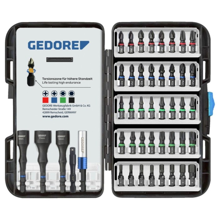 Set biti de impact, 45 piese