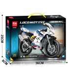 Constructor Mediu Alb cu Motor, 343 de Piese