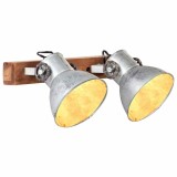 Lampa de perete industriala, argintiu, 45 x 25 cm, E27