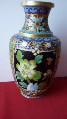 VAZA CLOISONNE 20.5 cm. foto