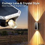 Cumpara ieftin Lampi solare de perete SUNNMO, set 4 buc, sus-jos, 3 moduri lumina, IP65, 3000K-6500K, exterior