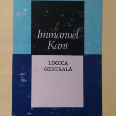 Logica generala Immanuel Kant 1985