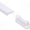 Obturator alb pentru LED profile TOPMET set 20 buc. ABS ARC12