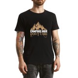 Tricou Barbati Aventura fara oprire, stil urban-outdoor, negru, marimea L