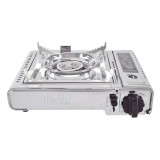 Aragaz portabil din inox cu cartus butan si aprindere piezo, 2.5 kW
