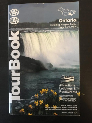 TourBook - Ontario. Including Niagara Falls, New York, USA. foto