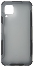 Husa tip capac spate Atlas antisoc plastic gri semitransparent + silicon negru pentru Huawei P40 Lite foto