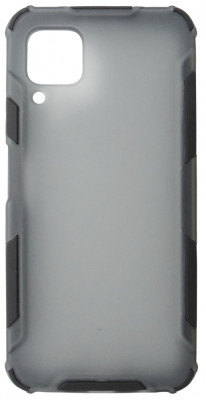 Husa tip capac spate Atlas antisoc plastic gri semitransparent + silicon negru pentru Huawei P40 Lite foto