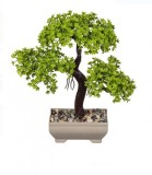 Bonsai decorativ artificial in ghiveci, 22 cm