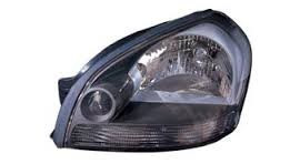 Far Hyundai Tucson (Jm), 06.2004-10.2009, Electric,tip bec H4, omologare ECE, fara motoras, negru, 92103-2E020, Stanga, marca TYC