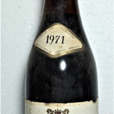 R. 100, VIN ROSU BARBERO DOLCETTO, ITALY Recoltare 1971 CL 72 GR. 12