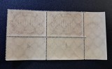 Germania Republica de la Weimar 1923 Inflație "3000 Mark " (Bloc MNH cu Colț St&acirc;nga-Jos, Cupoane Marginalе Numerotate 1 &amp; 2 și Cifra 30000) - FD1