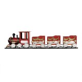 Cumpara ieftin Trenulet Craciun metal multicolor 58x12x14 cm
