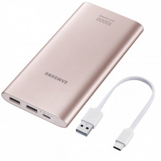 Acumulator extern Samsung EB-P1100C Fast Charge 10000mAh Pink foto