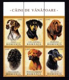 2005 Caini de vanatoare bloc de 6 timbre LP 1694 MNH Pret 4+1Lei, Fauna, Nestampilat