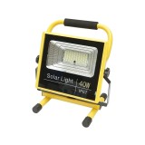 Lampa de lucru LED portabila 40W, 8000K cu acumulator LifePO4 2x6000mAh telecomanda si cadru stativ IP67 Breckner Germany