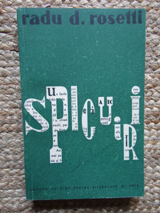 Radu D. Rosetti - Spicuiri (1958)