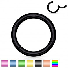 Piercing din oțel inoxidabil, cerc simplu și lucios, 0,8 mm - Culoare Piercing: Medena
