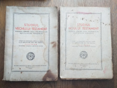 STUDIUL VECHIULUI TESTAMENT JUSTINIAN , DOUA VOLUME, 1954-1955 foto