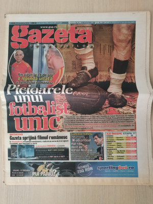 gazeta sporturilor 26 noiembrie 2010-dumitru munteanu petrolul ploiesti,u cluj foto