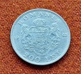 Moneda din argint 200 Lei 1942 cu Regele Mihai piesa in stare foarte buna