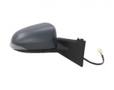 Oglinda exterioara Toyota Yaris (Xp130), 03.2011-, partea Dreapta, culoare sticla crom, sticla convexa, cu carcasa grunduita , cu incalzire , ajustar