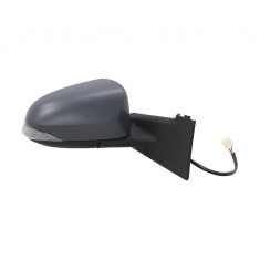 Oglinda exterioara Toyota Yaris, 2011-, partea Dreapta, culoare sticla crom, sticla convexa, cu carcasa grunduita, cu incalzire, ajustare electrica,