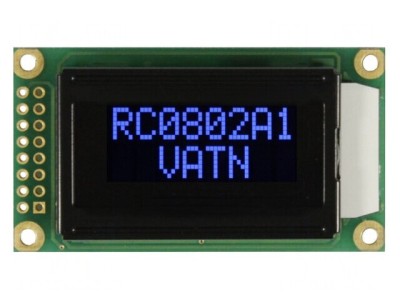 Afişaj LCD Alfanumeric 8x2 58x32x13,2mm LED foto