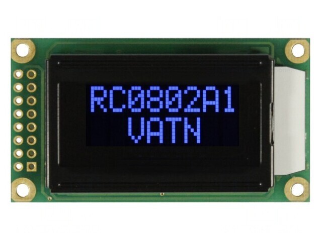 Afişaj LCD Alfanumeric 8x2 58x32x13,2mm LED