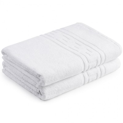 Set 2 Prosoape Greek Hotel Supplier - 100% Bumbac, 50x90 cm, 500 GSM, Alb | Livrare Rapidă foto