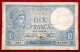 FRANTA 10 francs 17 10 1940 circulata **